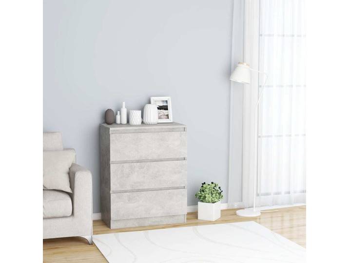 vidaXL Sideboard Betongrau 60x35x76 cm Holzwerkstoff