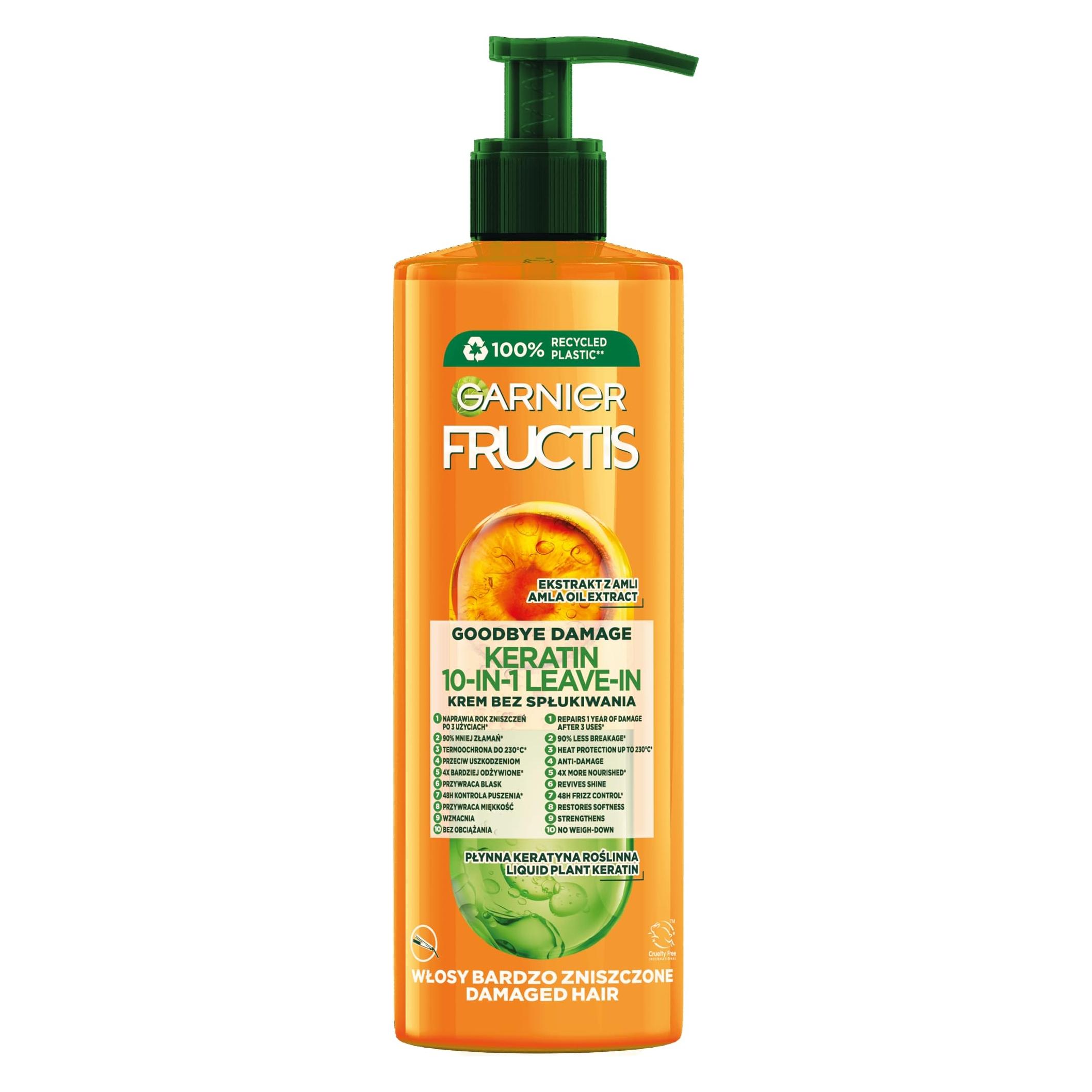 Garnier Fructis Goodbye Damage 10In1 All-In-One Leave-In Hair Conditioner 400Ml (400 ml) (0362223)