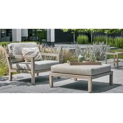 Apple Bee Olive Lounge-Set I aus Teakholz coastal