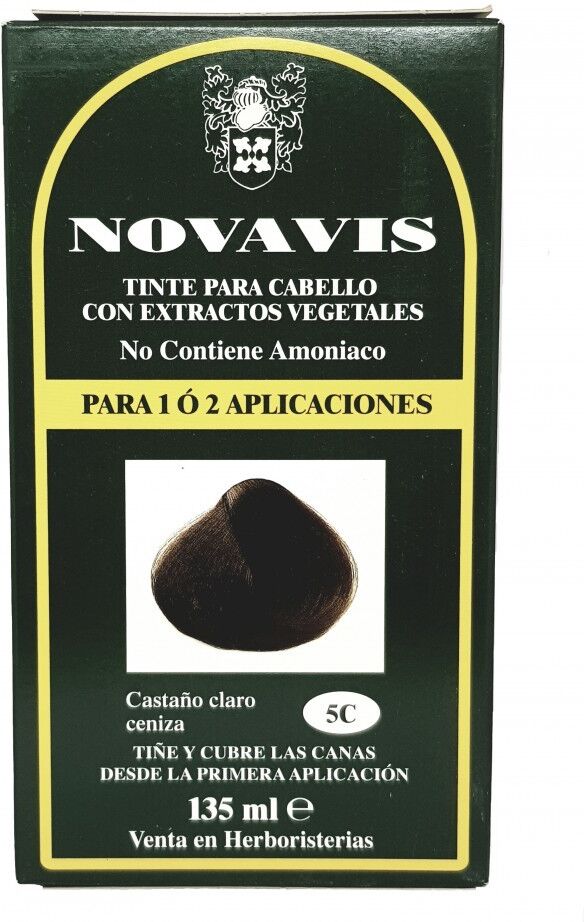 Novavis Farbstoff mit Pflanzenextrakten 135 ml 5C Hellbraune Asche