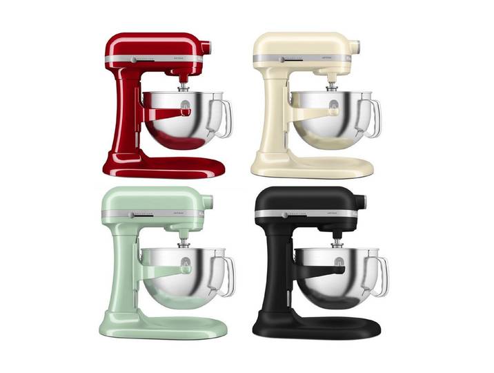 KitchenAid Küchenmaschine 5KSM60SPXE, 2 silberbeschichtete Rührwekzeuge, Planetenrührwerk, Robustes Gehäuse