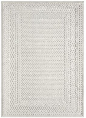 Terra by Obeetee Nimes Textured Border Rug