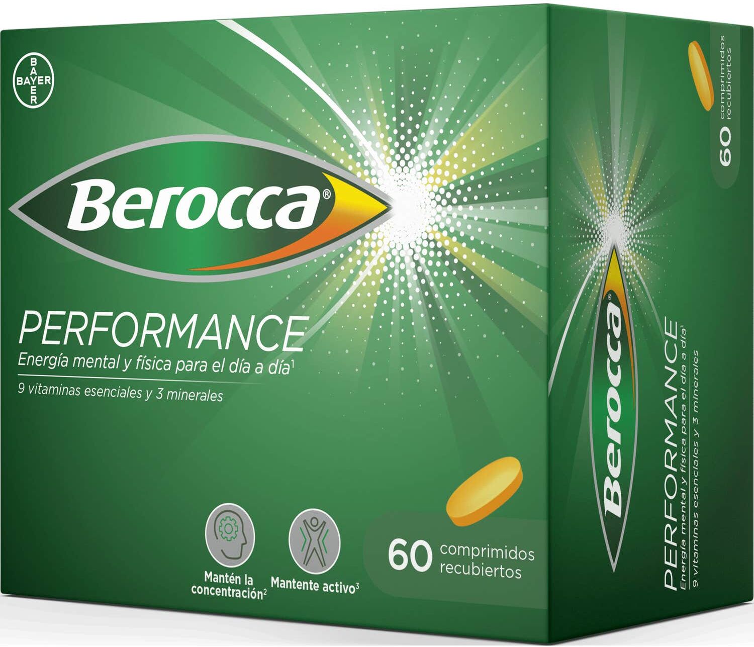 Berocca Performance Vitaminas y Rendimiento 60comp