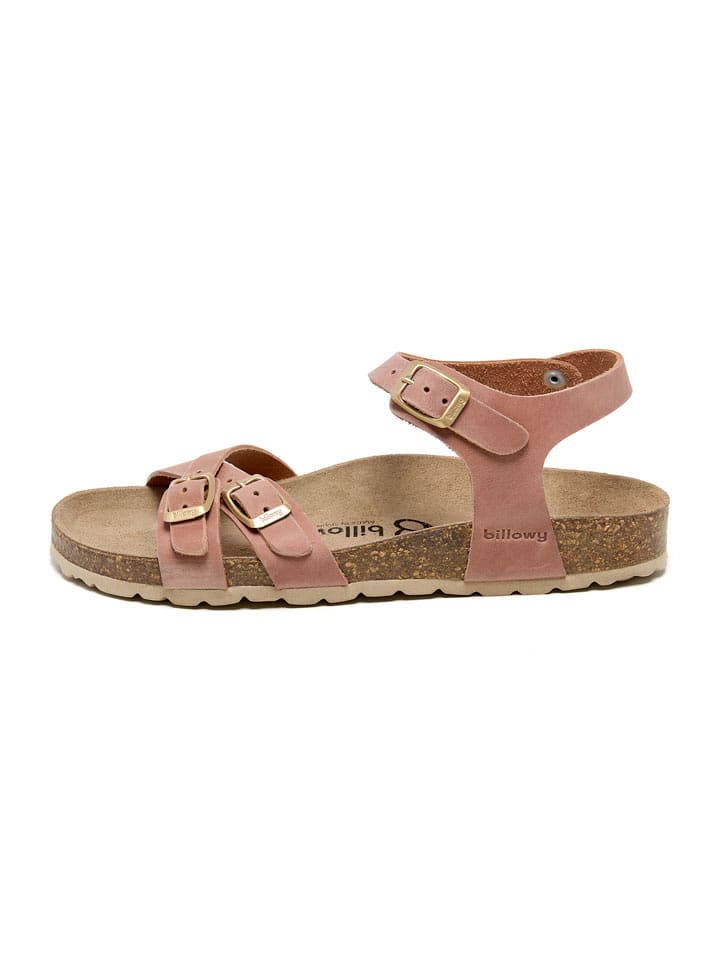 billowy Leder-Sandalen in Rosa - 37