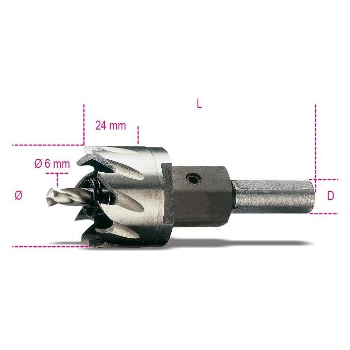 Beta Tools Beta 004510018 Lochfräser HSS voll geschliffen Ø 18 mm Schaft 10 mm (18 mm) (47270818)