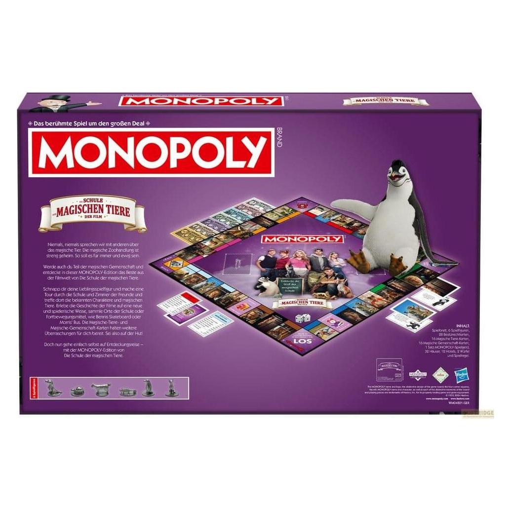 Winning Moves Monopoly - Die Schule der magischen Tiere (Deutsch, 2 - 6 Spieler) (WM04821-GER-6)