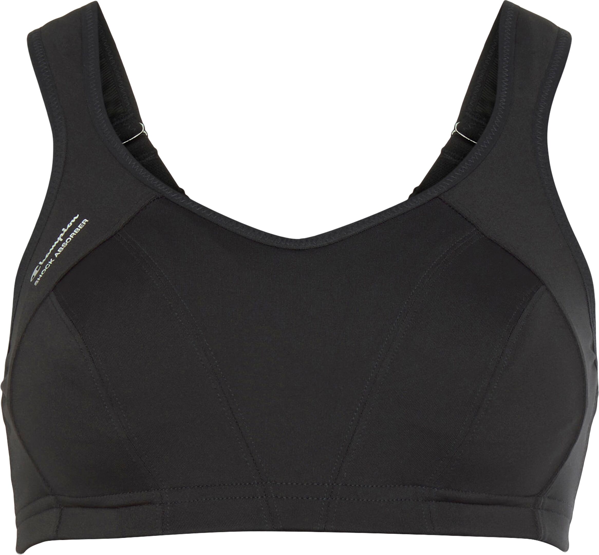 Sport-BH SHOCK ABSORBER "Shock Absorber ACTIVE MULTI SPORTS", Damen, Gr. 75, Cup C, schwarz, Obermaterial: 91% Polyamid, 9% Elasthan, BHs Sport-BH, mit doppelter Konstruktion, aus atmungsaktivem Jersey-Stoff schwarz 75, Cup C