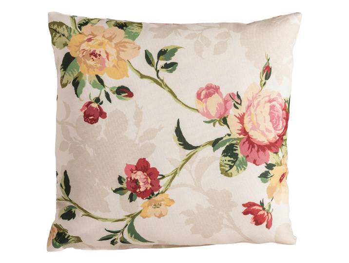 Max Winzer Zierkissen, Gelb, Rot, Beige, Textil, Blume, Füllung: Silikon,Silikon, 40x40 cm, Goldenes M, Made in Europe, Heimtextilien, Wohntextilien, Kissen, Zierkissen