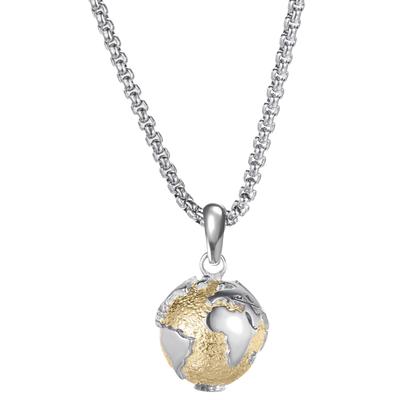 Kette mit Anhänger FIRETTI "Schmuck Geschenk Earth Collection" Gr. 50, gold (edelstahlfarben, gelbgoldfarben), Halsketten, Damen, 50, Edelstahl