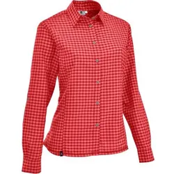 MAUL Damen Bluse Mosel - 1/1 Flanellbluse karo, Größe 40 in Rot Rot