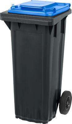 SSI Schäfer Mülltonne PRO 80 WAVE, 80 l, fahrbar, schwarzblau
