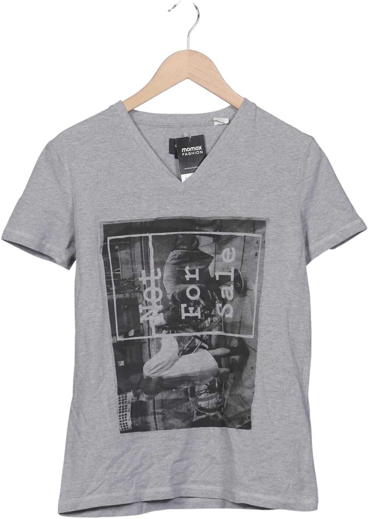 Energie Herren T-Shirt, Grau, Gr. L, Baumwolle / Elasthan - Second Hand
