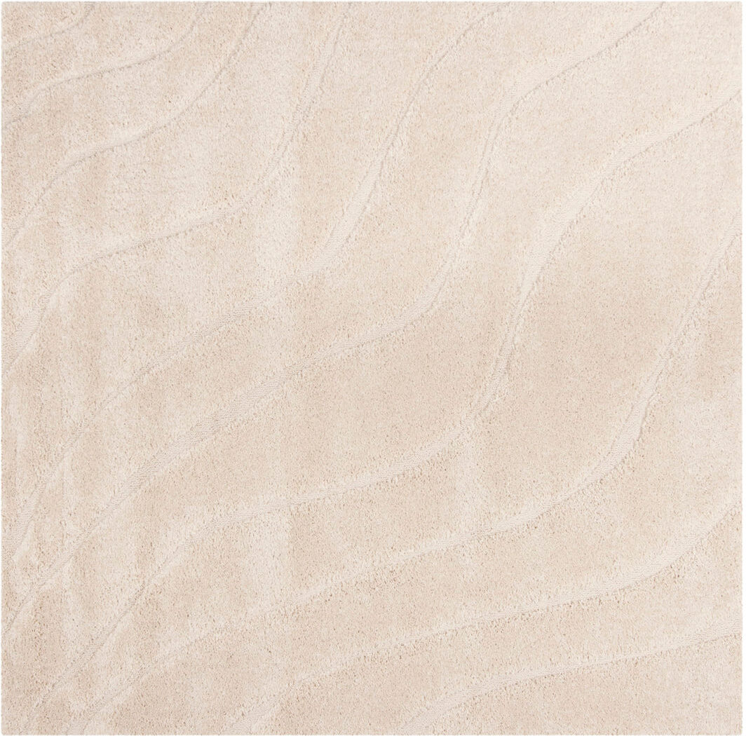 Blue Elephant Abstract Area Rug Cream Square 122cm
