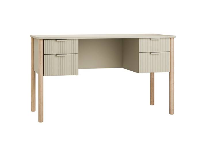 Bureau 4 tiroirs Pinio Miloo Champagne