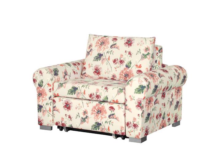 Fauteuil Basic Country Beige/Crème Tissu Gracia 125 x 90 x 90cm