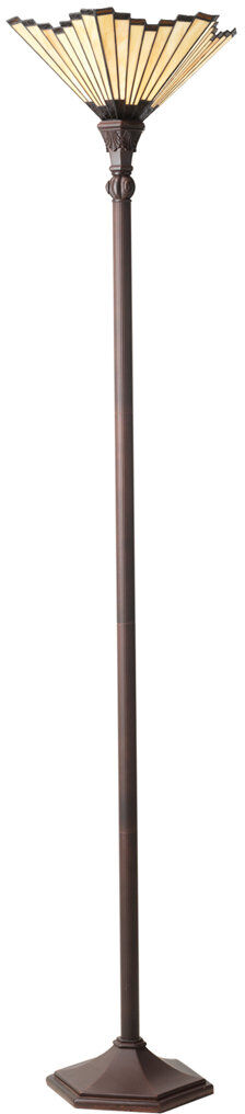 Rosalind Wheeler Eliel 180 H cm Bronzed Traditional Floor Lamp and Outlet Bronzed 180cm H X 40cm W X 40cm D