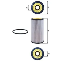 Ölfilter MAHLE OX 1311D für Audi Q5