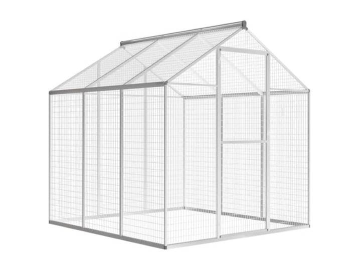 MBDRKVGF Außenvoliere 183x178x194 cm, Vogelkäfig aus Aluminium & Draht Begehbarer Käfig, Wetterfeste Konstruktion, Einfache Montage, Viel Freiraum