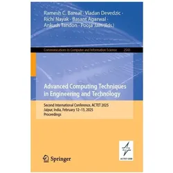 Advanced Computing Techniques in Engineering and Technology, Fachbücher von Vladan Devedzic, Ankush Tandon, Pooja Jain, Basant Agarwal, Richi Nayak, Ramesh C. Bansal