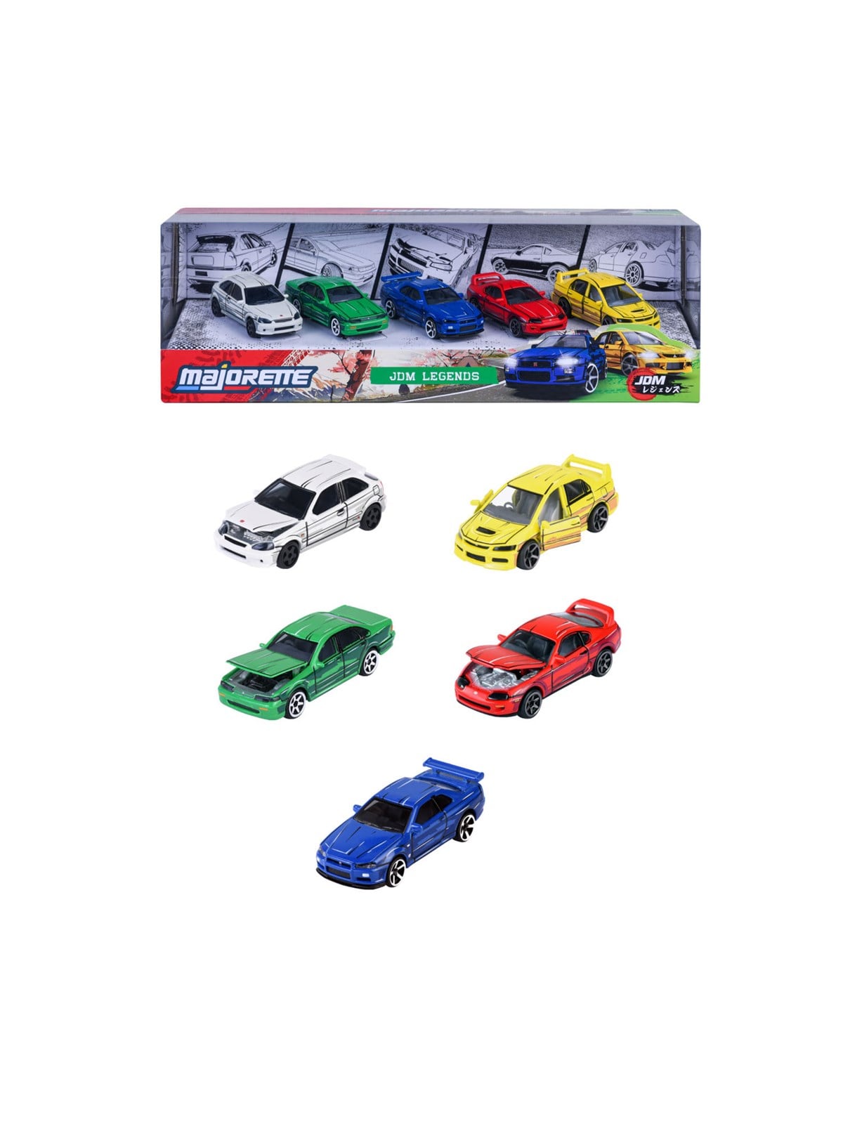 Majorette JDM Legends Anime 5 Pieces Giftpack