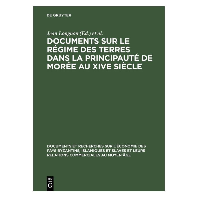 De Gruyter Documents sur le régime des terres dans (Französisch, Hardcover) (67771354)