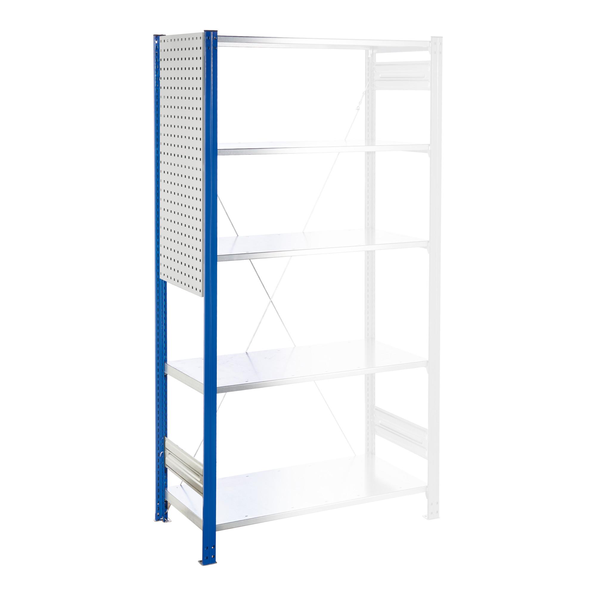 Kappes Regalseitenwand RasterPlan Lochplatten H1000 x B450 mm inkl. Befestigung RAL 7035 (4001.02.1013)