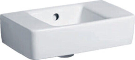 Geberit Lavabo Renova Compact 40x25 cm, sans trou de robinet, avec trop-plein, blanc (272143000)