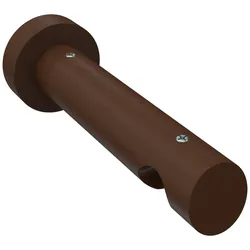 TRÄGER FÜR GARDINENSTANGEN INNENLAUF 20 mm Ø, Talent 1-läufig, Nussbaum