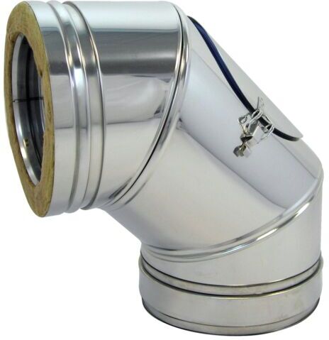 Bertrams Dw Segmentbogen 22SB90-200 200 mm, 90°, mit Reinigungsverschluss VD