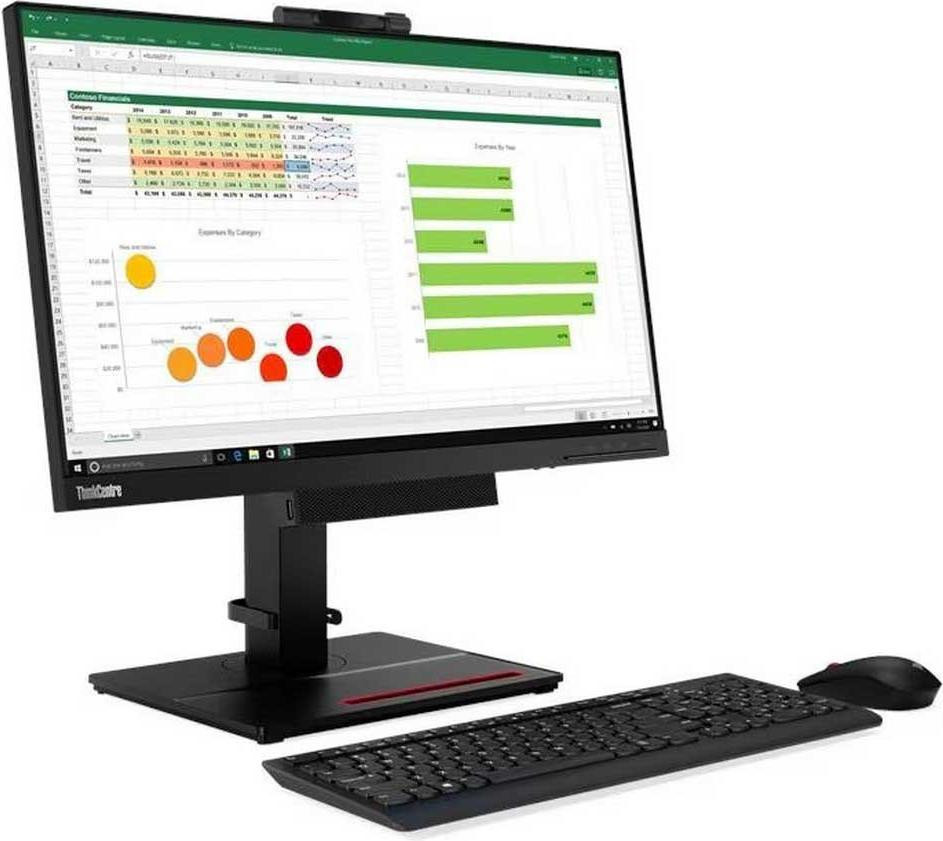 Lenovo ThinkCentre Tiny-In-One 23,8 inch Full HD LED Monitor, 1920 x 1080 pixels, zwart