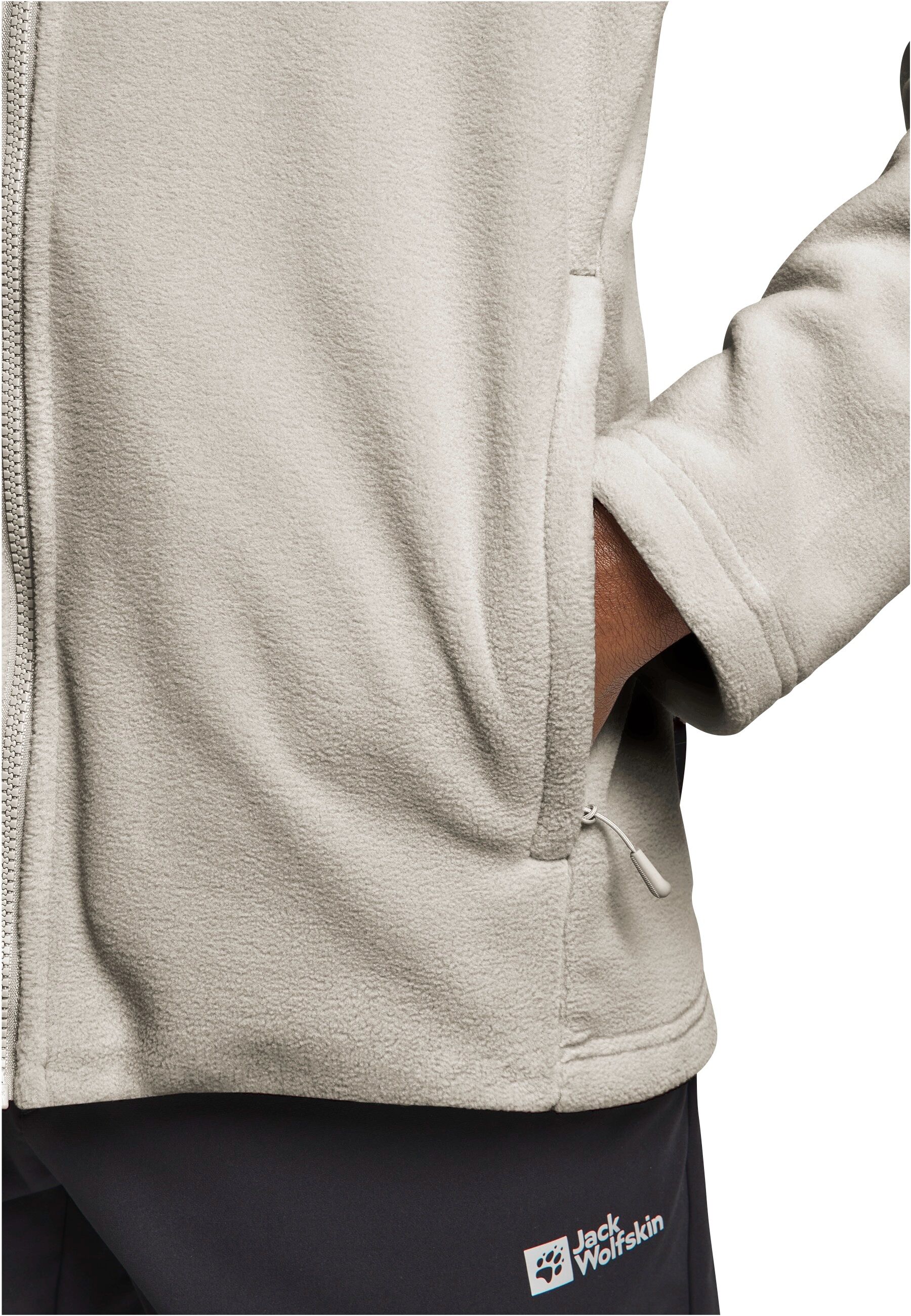 Fleecejacke JACK WOLFSKIN "WINTERSTEIN FZ M", Herren, Gr. XL, beige (pale sand), Fleece, Obermaterial: 100% Polyester, Jacken Fleecejacke, veste polaire chaude en POLARTEC 200, avec fermeture éclair pale sand XL