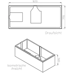 Neuesbad Wannenträger für Kaldewei NEXT COMBI 170x80 SW 11252