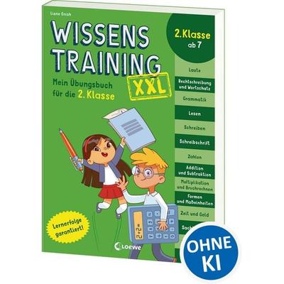 Wissenstraining XXL - Mein Übungsbuch für die 2. Klasse, Taschenbuch von Liane Onish, Loewe, 978-3-7432-1314-2