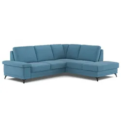 COTTA Ecksofa mit Funktion Boom Stoff Azure