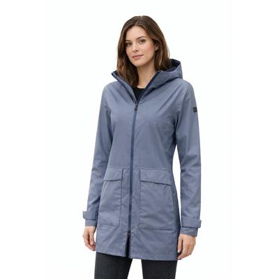 Funktionsparka LPO "HARRINGY WMN", Damen, Gr. 44L, blau (stone), Web, 100% Polyester, regular fit hüftbedeckend, Jacken, auch in Großen Größen erhältlich