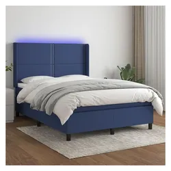 vidaXL, Boxspringbett, Alexandria (Flach mit Nägeln) (140 x 190 cm)