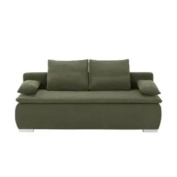 smart Schlafsofa  Leonie ¦ grün ¦ Maße (cm): B: 198 H: 92 T: 90.0