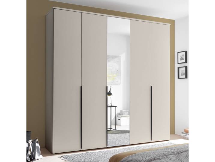 Armoire Espinares 225cm Beige/Cachemire Avec portes miroir