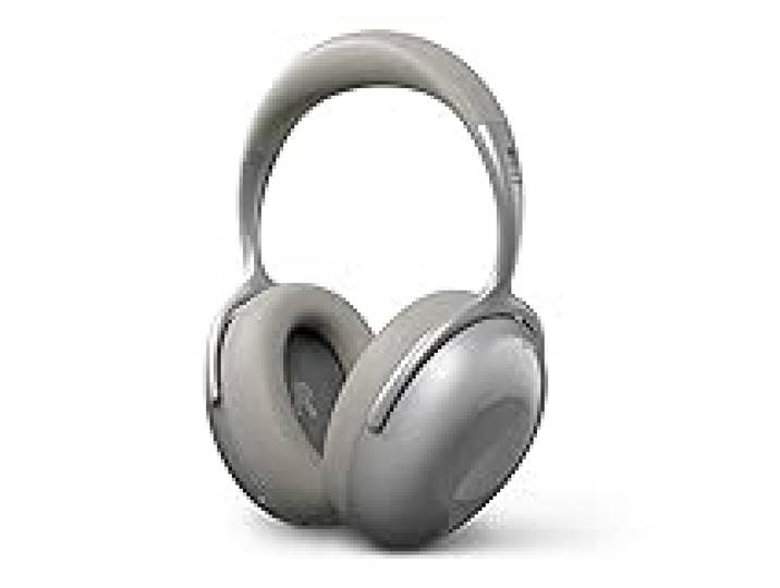 KEF Mu7 Casque sans Fil à réduction de Bruit Active, Gris Argent