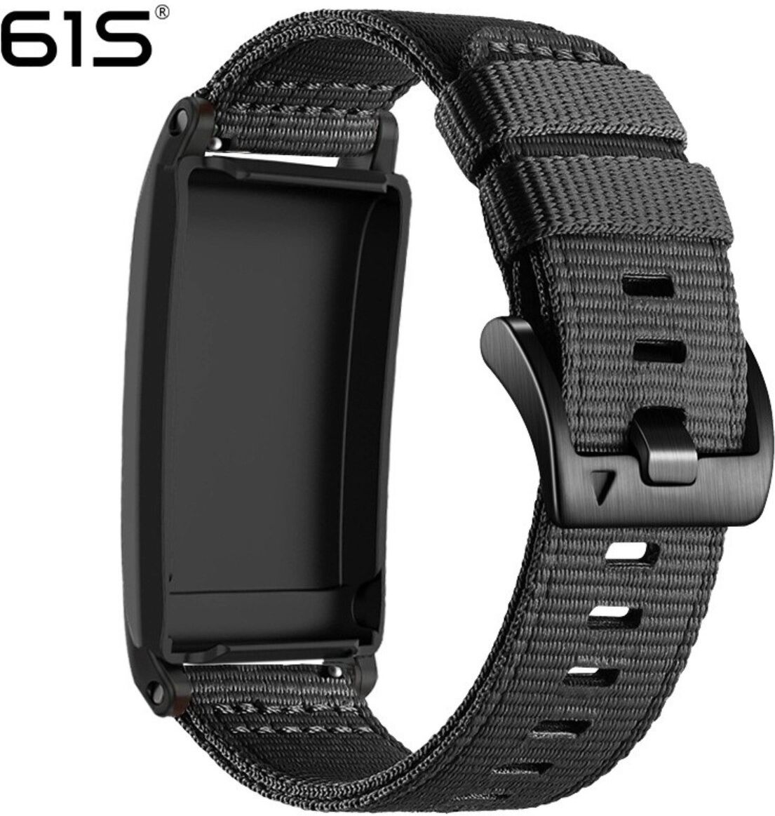 INF Nylon Ersatzarmband kompatibel mit Whoop 5.0 — Atmungsaktives, leichtes Sportband für angenehmen Sitz Dunkelgrau