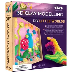 Okto, Modelliermasse, Set Modelliermasse Air Clay Little Worlds