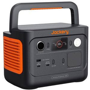 Jackery Powerstation Explorer 240 v2, 256 Wh Akkukapazität, 5 Anschlüsse, Ausgangsleistung 300 W