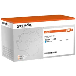 Prindo, Druckerpatrone, kompatibel mit Epson T11C2 (C)