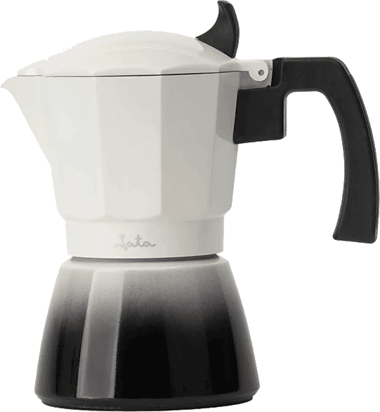 Cafetera tradicional - Jata HCAF2409, Aluminio, 9 Tazas, Asa Antiquemaduras, Apta Para Todas las Cocinas, Inducción, Degradado