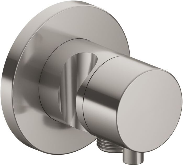 Keuco IXMO Comfort Absperrventil 59541071201 Edelstahl-finish, Unterputz Montage, rund, Schlauchanschluss/Brausehalter