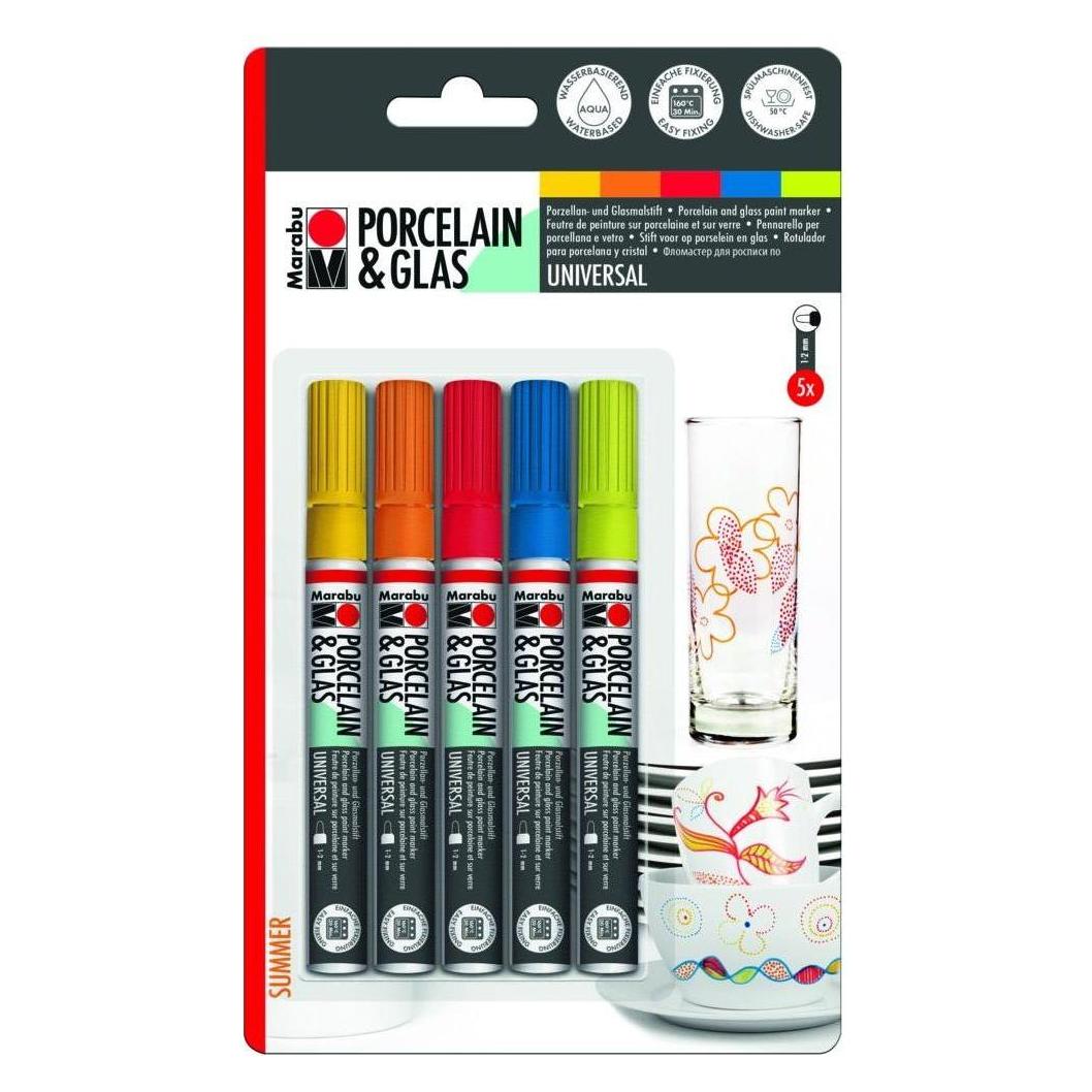 Marabu Porzellan- und Glasmalstift (5x) (012300083)