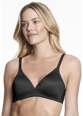 Plus Size Women's Sara Wire Free T-Shirt Bra Intimate Apparel by Dominique in Black (Size 36 C)