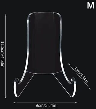 Inspired Finds Clear Acrylic Plate Display Stand Multi Purpose Countertop Easel Holder m