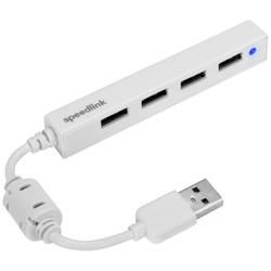 SpeedLink SL-140000-WE USB-Hub 4 Port USB-A USB 2.0 480 MBit/s Weiß Snappy Slim
