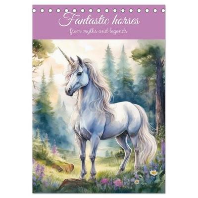 Fantastic horses from myths and legends (Desk Calendar 2026 DIN A5 portrait), CALVENDO 12 Month DeskCalendar
